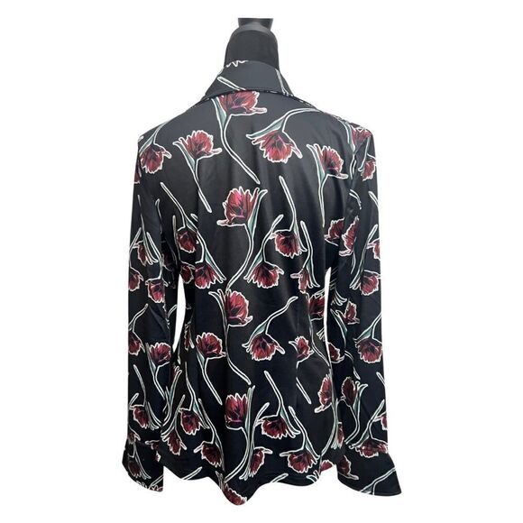 Unique Vintage Scattered Stem Floral Top - Picture 3 of 12